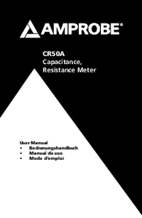 Thumbnail of document Manual - CR50A Inductance, Capacitance and Resistance Tester